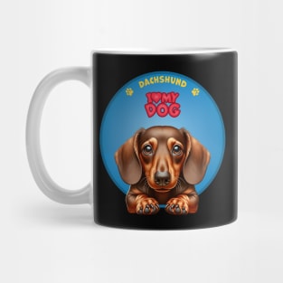 I Love my dog Dachshund Mug